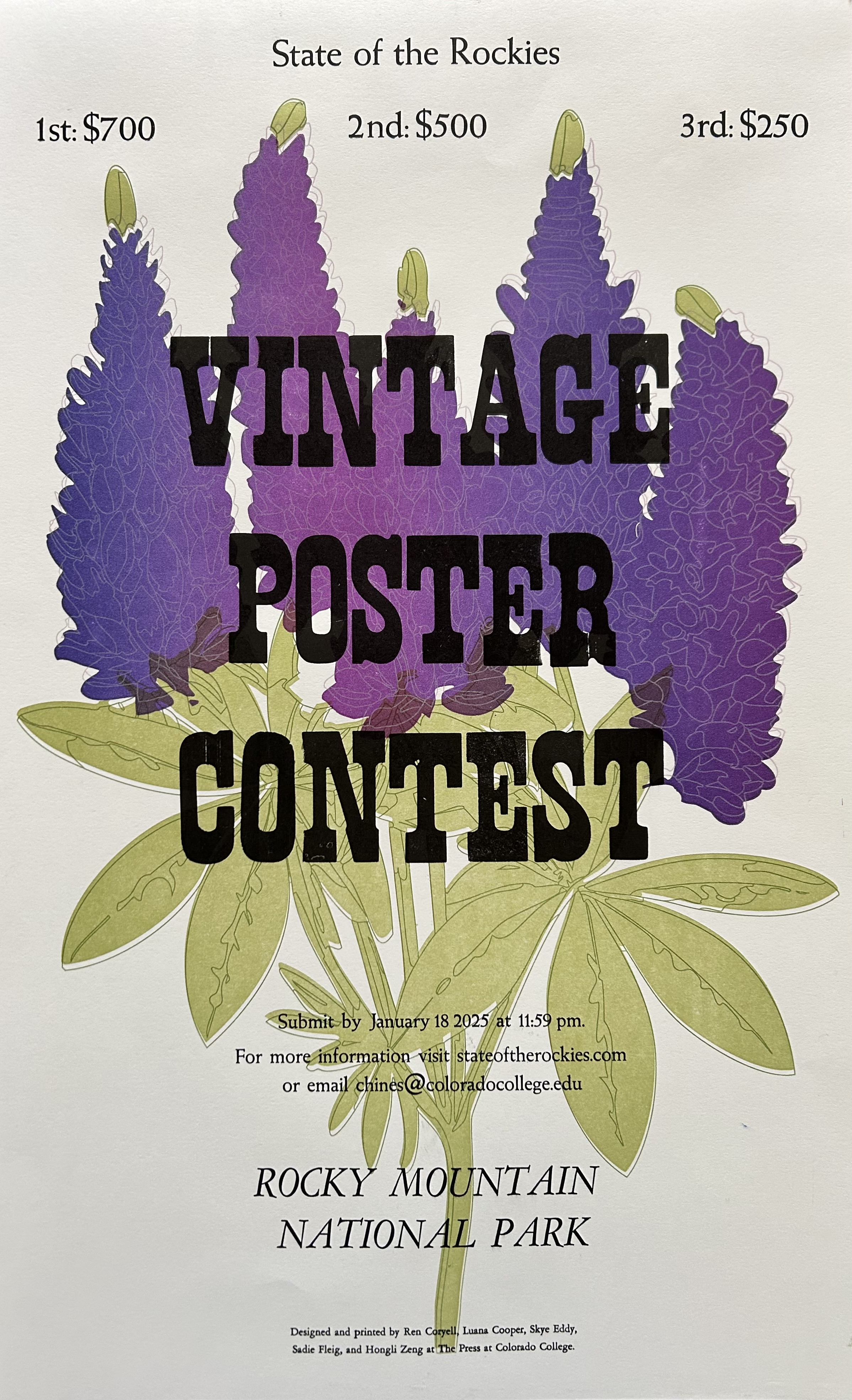 2025 Flower Vintage Poster Promo